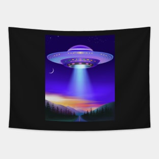 Night Road UFO Tapestry