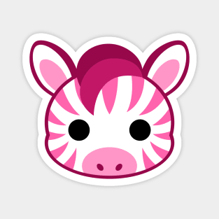 Cute Pink Zebra Magnet