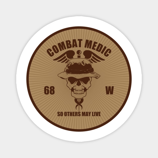 Combat Medic Patch (desert subdued) Magnet by Firemission45