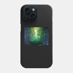 Green Forest Glade Phone Case