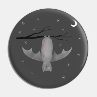 A Bat Hanging Out Pin