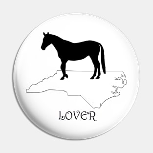 North Carolina Horse Lover Gift Pin