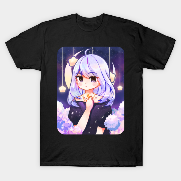 Lilac Starry Night Kawaii Aesthetic Anime Girl Anime T Shirt Teepublic There are already 55 enthralling, inspiring and awesome images tagged with cute anime girl. lilac starry night kawaii aesthetic anime girl