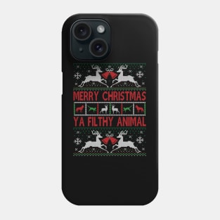 Merry christmas ya filthy animal Phone Case