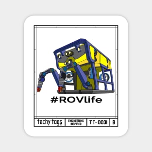 #ROVlife (TT-0031-B Black on White) Magnet