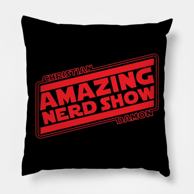 The Amazing Nerd Show Pillow by The Amazing Nerd Show 