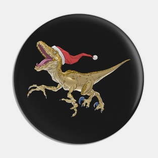 Christmas Velociraptor Pin