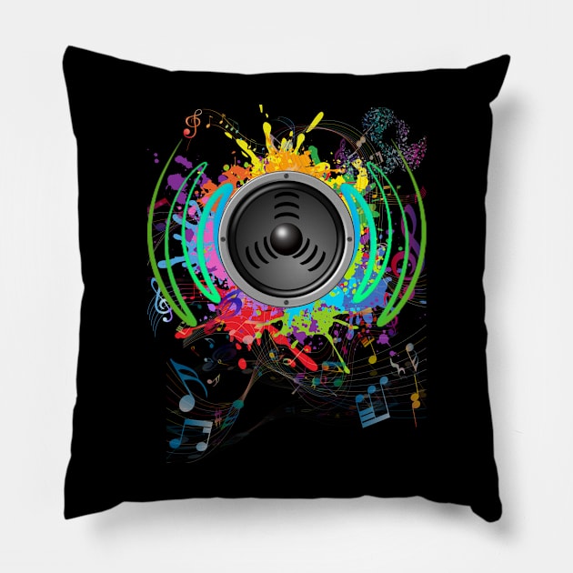 CHARM CITY MUSIC DESIGN Pillow by The C.O.B. Store