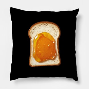 Orange Kawaii Sweet Toast Bread Vintage Yummy Since Pillow