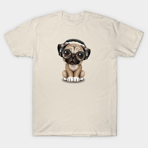 dj pug pug puppy dj wearing headphones and glasses pug t shirt teepublic dj pug pug puppy dj wearing headphones and glasses pug t shirt teepublic