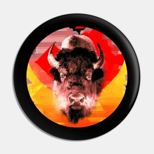 Space Buffalo Pin