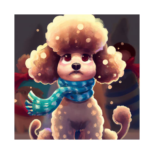 Cute Poodle Drawing by Play Zoo