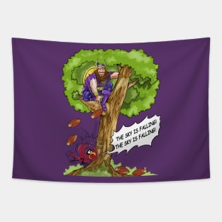 Minnesota Vikings Fans - Kings of the North vs Dumb Birdies Tapestry