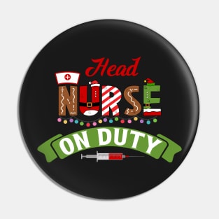 Funny Nurse Life Christmas Pun Quote Hilarious Joke Idea Head Pin