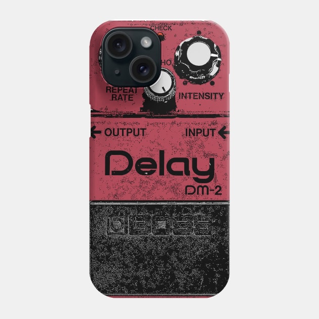 DM-2 Delay Pedal Guitar FX Fan Art Design Phone Case by DankFutura