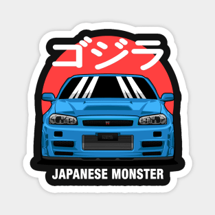 Nissan Skyline R34 "Japanese Monster" Magnet