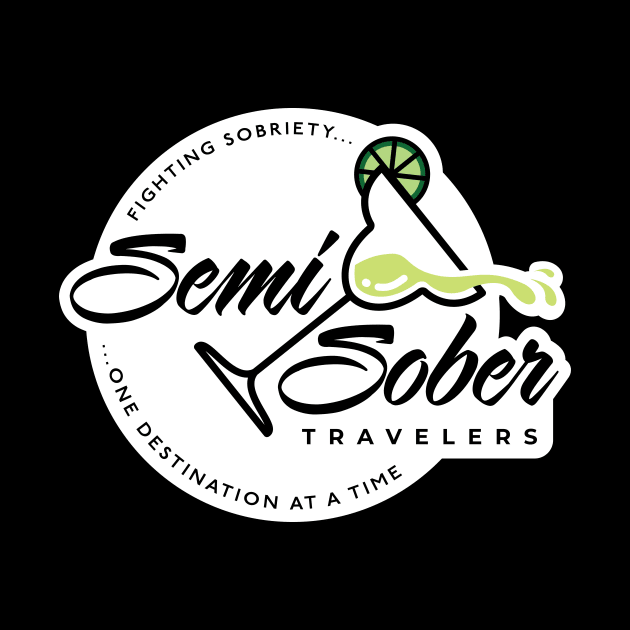 Original Semi-Sober Travelers Margarita design with solid background by Speed & Sport Adventures