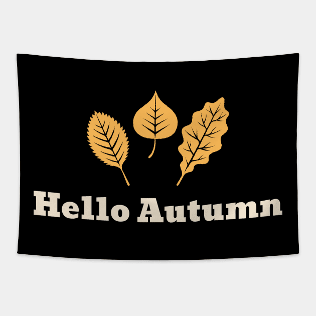 Hello Autumn Tapestry by Sanworld