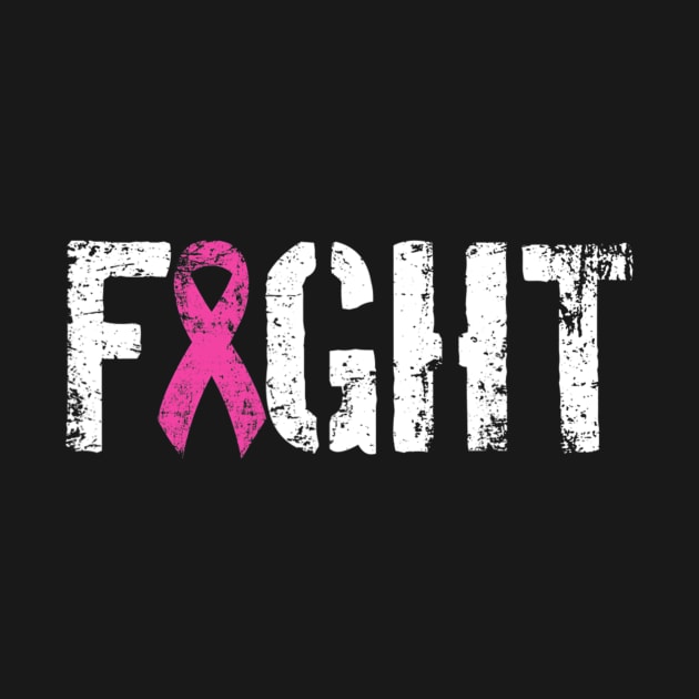 Fight Breast Cancer Military Style Awareness Ribbon by eldridgejacqueline