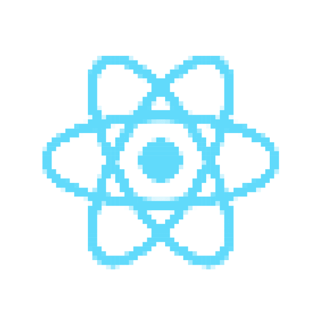 Pixel React JS logo by hipstuff