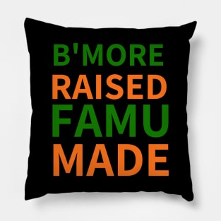 B'MORE RAISED FAMU MADE Pillow