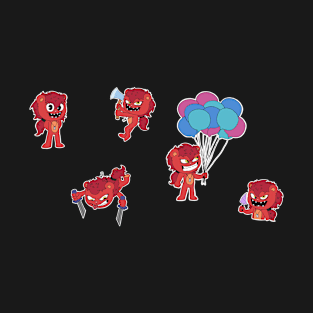 HTF - OC Flicky Sticker Bundle - Crimson Chaos T-Shirt