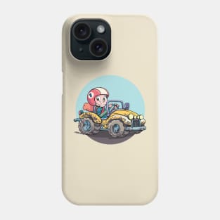 girl in an SUV ready to drive Phone Case