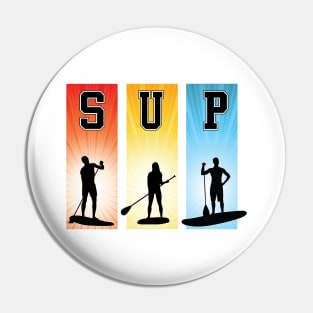 StandUp Paddle Boarding SUP graphic Pin