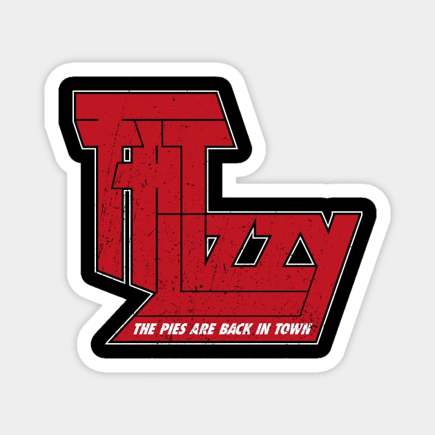 Fat Lizzy - Thin Lizzy Parody Magnet by RetroReview