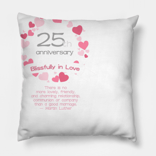 25th Anniversary Celebration Pillow