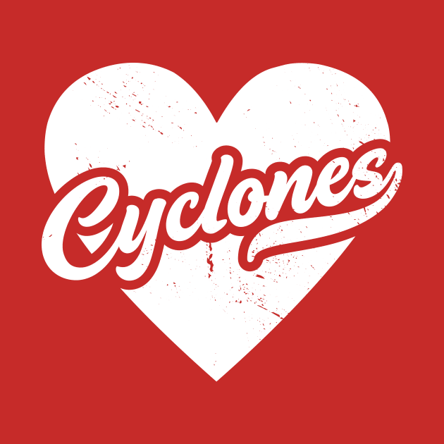 Vintage Cyclones School Spirit // High School Football Mascot // Go Cyclones by SLAG_Creative