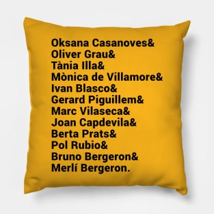 Merlí Characters Names Pillow