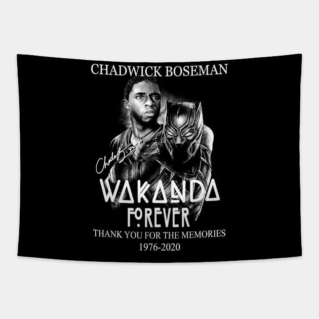 Wakanda Forever - Rip Chadwick Boseman Tapestry by Phuc Son R&T