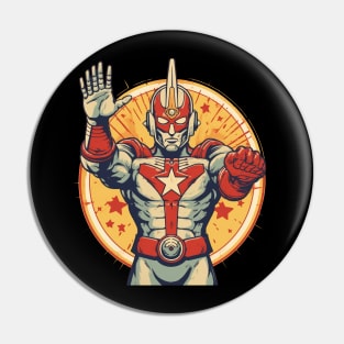 Respect Your Ultraman Retro Propaganda Style Pin