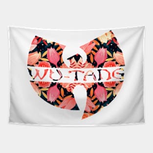 Wu-Tang Clan Flowers Logo Art Tapestry