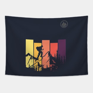 Hike - Solo hiking on Mountain T-shirt for Birthday Gift Tapestry