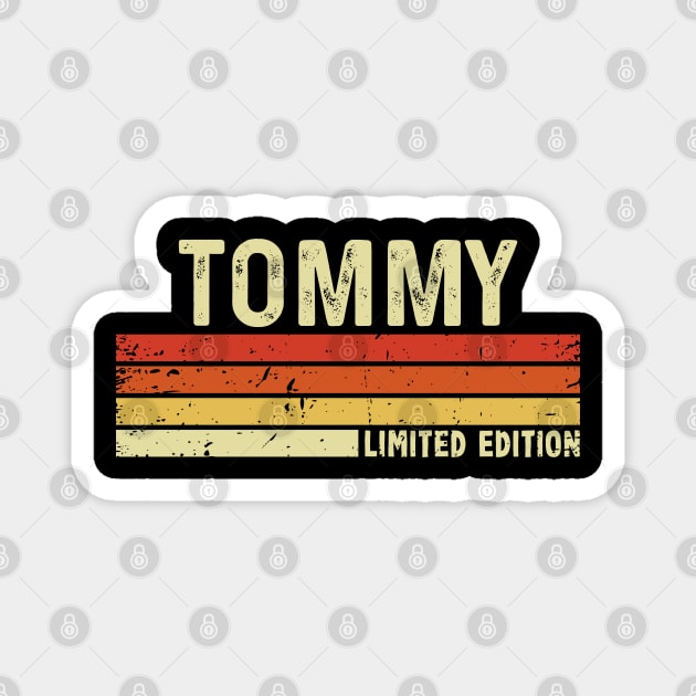 Tommy First Name Vintage Retro Gift For Tommy Magnet by CoolDesignsDz