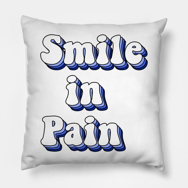 smile in pain Pillow by ramith-concept