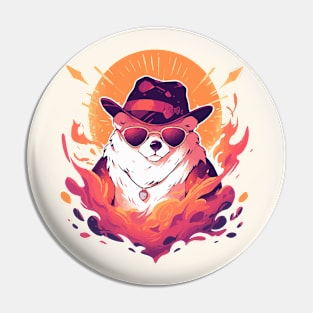 A fancy bear ready for the summer Pin