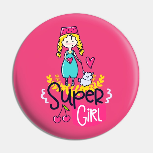 super Girl Pin by brishop