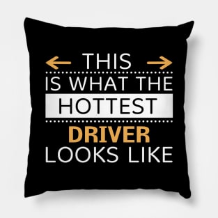 Driver Looks Like Creative Job Typography Design Pillow