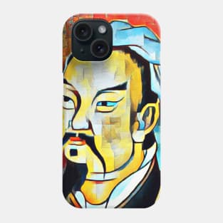 Sun Tzu Abstract Portrait | Sun Tzu Artwork 4 Phone Case