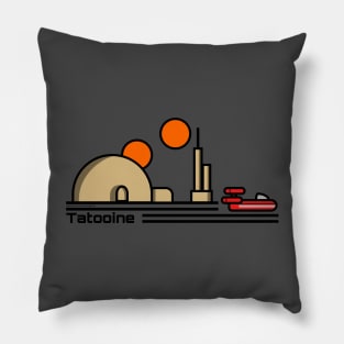 Tatooine Travel Poster Pillow