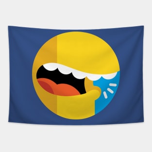Talking Simpsons Mouth Logo Tapestry