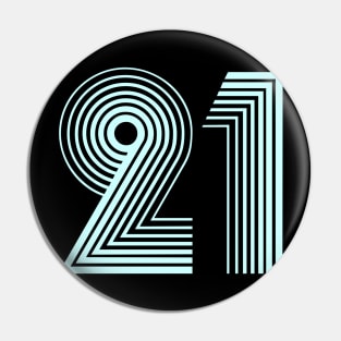 21 Happy Birthday Celebration Pin