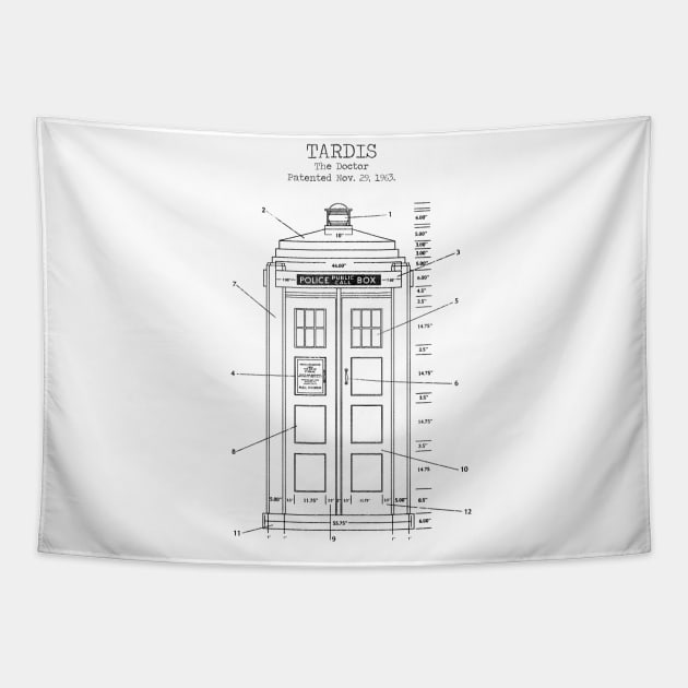 TARDIS Tapestry by Dennson Creative