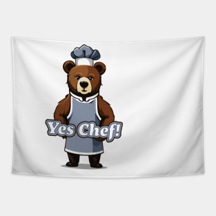 Yes Chef Bear Tapestry