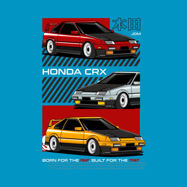 Retro Honda CRX by Harrisaputra