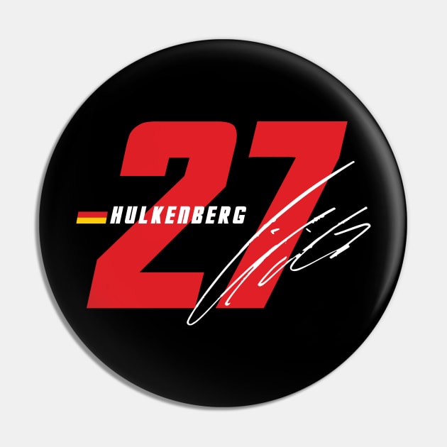 Nico Hulkenberg 27 Signature Number Pin by petrolhead