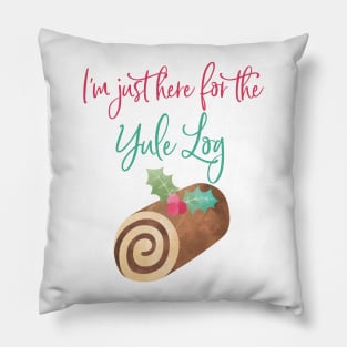 I'm just here for the yule log! Pillow